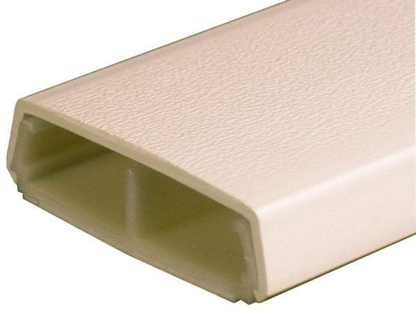 Wiremold - 1.53m Long x 11/16 Inch Deep x 2-1/4 Inch Wide, Plastic Raceway - Snap On, 2 Channel, Ivory - Best Tool & Supply