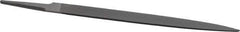 Grobet - 8" Standard Precision Swiss Pattern Half Round File - Double Cut, 13/16" Width Diam x 15/64" Thick, With Tang - Best Tool & Supply