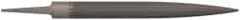 Grobet - 10" Standard Precision Swiss Pattern Half Round File - Double Cut, 1" Width Diam x 19/64" Thick, With Tang - Best Tool & Supply