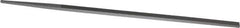 Grobet - 6" Standard Precision Swiss Pattern Narrow Pillar File - Double Cut, 1/4" Width Diam x 9/64" Thick, With Tang - Best Tool & Supply