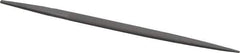 Grobet - 6" Standard Precision Swiss Pattern Pippin File - Double Cut, 25/64" Width Diam x 9/64" Thick, With Tang - Best Tool & Supply