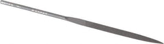 Grobet - 4" Needle Precision Swiss Pattern Barrette File - Round Handle - Best Tool & Supply