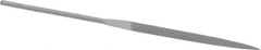 Grobet - 5-1/2" Needle Precision Swiss Pattern Barrette File - Round Handle - Best Tool & Supply