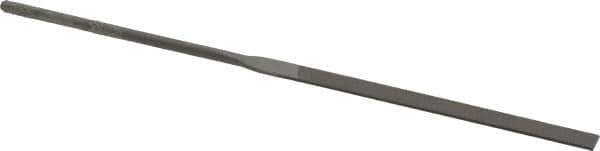 Grobet - 5-1/2" Needle Precision Swiss Pattern Equalling File - Round Handle - Best Tool & Supply