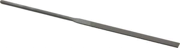 Grobet - 5-1/2" Needle Precision Swiss Pattern Equalling File - Round Handle - Best Tool & Supply