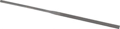 Grobet - 6-1/4" Needle Precision Swiss Pattern Equalling File - Round Handle - Best Tool & Supply