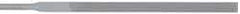 Grobet - 6-1/4" Needle Precision Swiss Pattern Equalling File - Round Handle - Best Tool & Supply