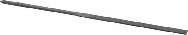 Grobet - 6-1/4" Needle Precision Swiss Pattern Equalling File - Round Handle - Best Tool & Supply