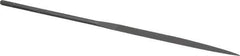 Grobet - 5-1/2" Needle Precision Swiss Pattern Half Round File - Round Handle - Best Tool & Supply