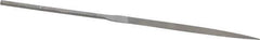 Grobet - 6-1/4" Needle Precision Swiss Pattern Knife File - Round Handle - Best Tool & Supply