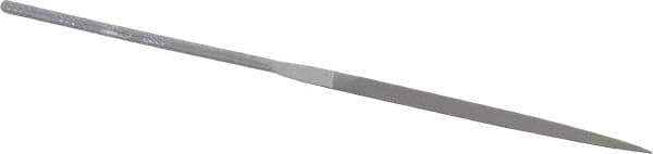 Grobet - 6-1/4" Needle Precision Swiss Pattern Knife File - Round Handle - Best Tool & Supply