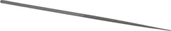 Grobet - 5-1/2" Needle Precision Swiss Pattern Round File - Round Handle - Best Tool & Supply