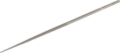 Grobet - 6-1/4" Needle Precision Swiss Pattern Round File - Round Handle - Best Tool & Supply