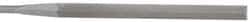 Grobet - 5-1/2" Needle Precision Swiss Pattern Slitting File - Round Handle - Best Tool & Supply