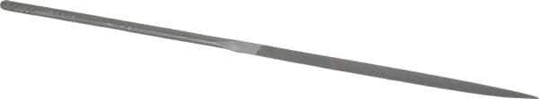 Grobet - 6-1/4" Needle Precision Swiss Pattern Three Square File - Round Handle - Best Tool & Supply