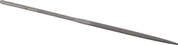 Grobet - 5-1/2" Needle Precision Swiss Pattern Warding File - Round Handle - Best Tool & Supply