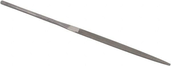 Grobet - 5-1/2" Needle Precision Swiss Pattern Warding File - Round Handle - Best Tool & Supply