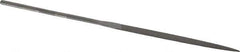 Grobet - 6-1/4" Needle Precision Swiss Pattern Warding File - Round Handle - Best Tool & Supply