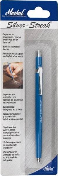 Markal - Metallic Silver Graphite Petroleum Base Marker - Fine Tip - Best Tool & Supply