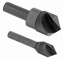 Hertel - 1" Head Diam, 1/2" Shank Diam, 1 Flute 100° High Speed Steel Countersink - Best Tool & Supply