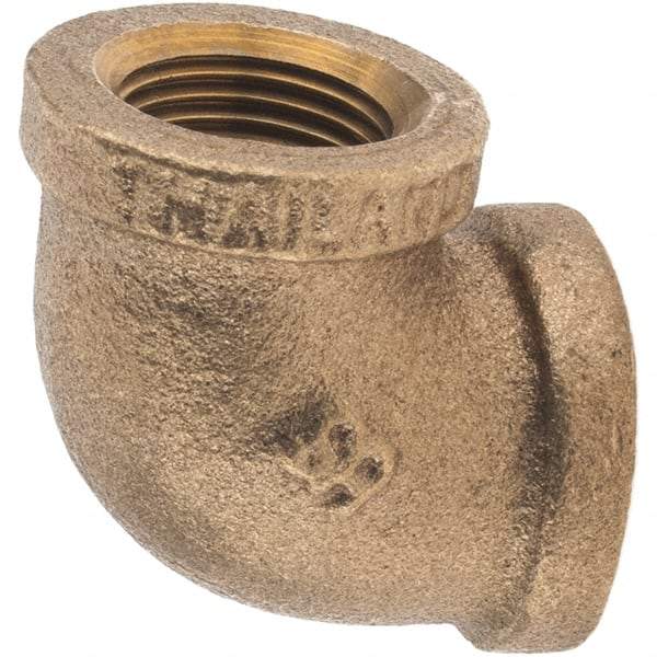 Merit Brass - Class 125, 3/8" Internal Pipe, Brass 90° Street Elbow - FBSPT x FBSPT - Best Tool & Supply