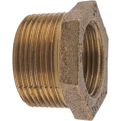 Merit Brass - Class 125, 1-1/4 x 1" Internal Pipe, Brass Hex Bushing - MBSPT x FBSPT - Best Tool & Supply