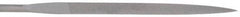 Nicholson - 4" Needle Precision Swiss Pattern Barrette File - Round Handle - Best Tool & Supply