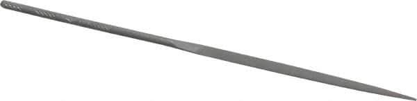 Nicholson - 6-1/4" Needle Precision Swiss Pattern Crossing File - Round Handle - Best Tool & Supply