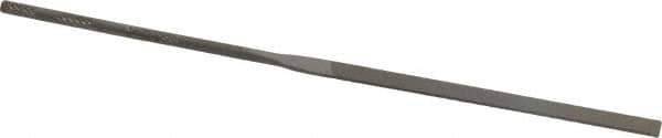 Nicholson - 6-1/4" Needle Precision Swiss Pattern Equalling File - Round Handle - Best Tool & Supply