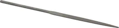 Nicholson - 4" Needle Precision Swiss Pattern Flat File - Round Handle - Best Tool & Supply