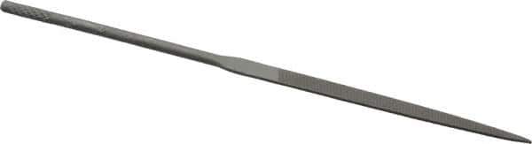 Nicholson - 4" Needle Precision Swiss Pattern Flat File - Round Handle - Best Tool & Supply