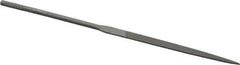 Nicholson - 4" Needle Precision Swiss Pattern Flat File - Round Handle - Best Tool & Supply