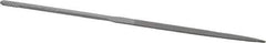 Nicholson - 5-1/2" Needle Precision Swiss Pattern Flat File - Round Handle - Best Tool & Supply