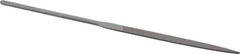 Nicholson - 6-1/4" Needle Precision Swiss Pattern Flat File - Round Handle - Best Tool & Supply