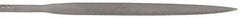 Nicholson - 4" Needle Precision Swiss Pattern Half Round File - Round Handle - Best Tool & Supply