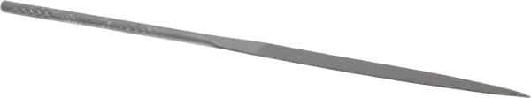 Nicholson - 4" Needle Precision Swiss Pattern Half Round File - Round Handle - Best Tool & Supply