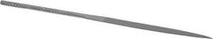 Nicholson - 4" Needle Precision Swiss Pattern Half Round File - Round Handle - Best Tool & Supply