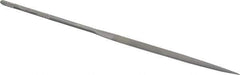 Nicholson - 5-1/2" Needle Precision Swiss Pattern Half Round File - Round Handle - Best Tool & Supply