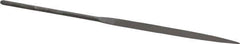 Nicholson - 6-1/4" Needle Precision Swiss Pattern Half Round File - Round Handle - Best Tool & Supply