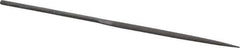 Nicholson - 6-1/4" Needle Precision Swiss Pattern Half Round File - Round Handle - Best Tool & Supply