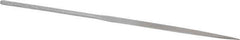 Nicholson - 6-1/4" Needle Precision Swiss Pattern Knife File - Round Handle - Best Tool & Supply