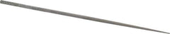 Nicholson - 4" Needle Precision Swiss Pattern Round File - Round Handle - Best Tool & Supply