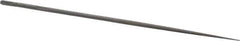 Nicholson - 5-1/2" Needle Precision Swiss Pattern Round File - Round Handle - Best Tool & Supply