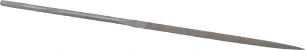 Nicholson - 5-1/2" Needle Precision Swiss Pattern Three Square File - Round Handle - Best Tool & Supply