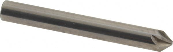 Made in USA - 1/4" Head Diam, 1/4" Shank Diam, 6 Flute 82° Solid Carbide Countersink - Best Tool & Supply