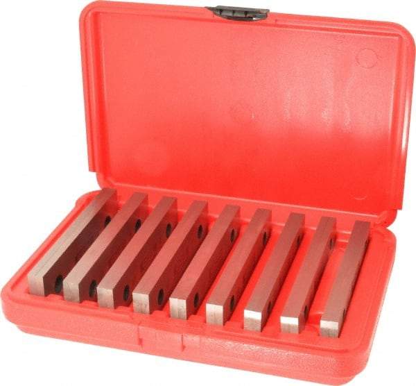 SPI - 18 Piece, 6 Inch Long Parallel Set - 1-3/4 Inch High, 1/4 to 1/4 Inch Thick, 52-58 RC Hardness, Sold as 9 Pair - Best Tool & Supply