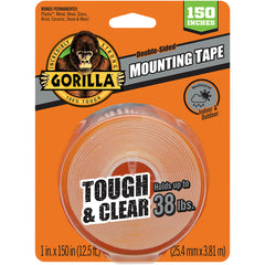 Gorilla Mounting Tape clear XL 150″ - Exact Industrial Supply