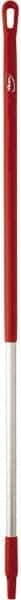 Vikan - 51 x 1-1/4" Aluminum Squeegee Handle - European Threaded Connection, Red - Best Tool & Supply