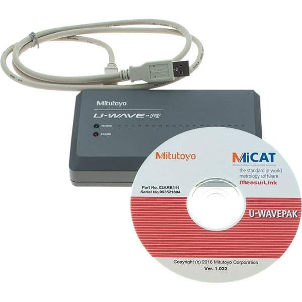 Mitutoyo - SPC U-Wave Receiver - Use with U-Wave Wireless System for SPC Data Transfer & Calipers - Best Tool & Supply