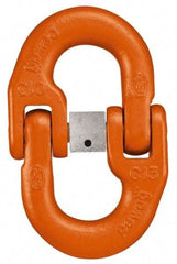 Pewag - G80 Grade Dacromet Alloy Steel Non-Removable Coupling Link - 1/2" Diameter, 15,000 Lb Load Limit - Best Tool & Supply